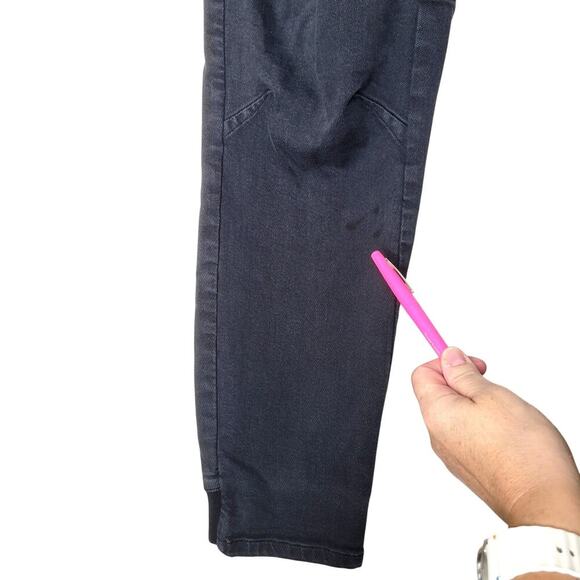 RAG & BONE Joggers Womens Medium Charcoal Stretch Elastic Waist Zip Streetwear - Picture 3 of 10